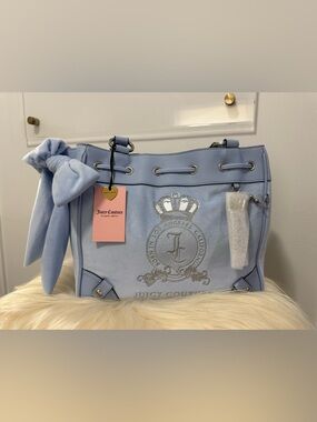 NWT Juicy Couture Blue Star Lover Daydreamer tote bag